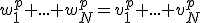 mimetex.cgi?w_1^p+...+w_N^p=v_1^p+...+v_N^p